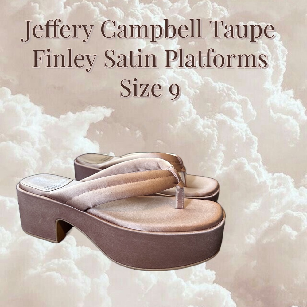 Size 9 Jeffery Campbell Satin Platforms